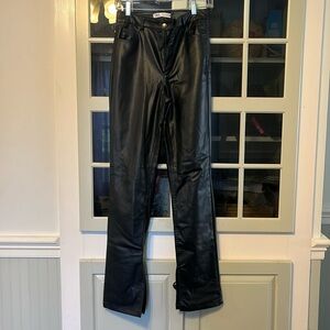 ZARA BLACK FAUX LEATHER PANTS